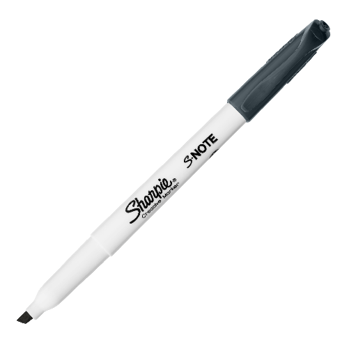 SHARPIE-Pennarello-S-Note---punta-scalpello---colori-assortiti---Sharpie---astuccio-12-pezzi