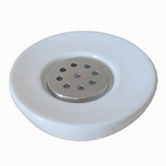 Cleafe-portasapone Saponetta Colore Bianco In Ceramica Accessori Arredo Per Bagno 59871 -