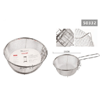 Kaela-cestino Cestello Colino Setaccio Rotondo Scola Frittura In Acciaio 23 Cm 50332 -