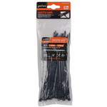 Kaela-set 40 Pz Fascette Cavi Cavo Nero Stringenti In Plastica Nylon 3.6x150 Mm 92380 -