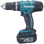 Makita ®-trapano Avvitatore Con Percussione Makita Dhp453rfx4 Con 74 Accessori -