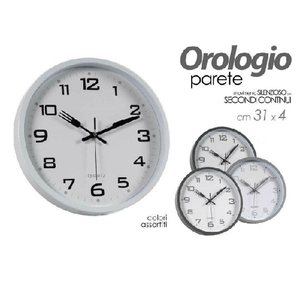 Kaela-orologio 31x4cm Da Parete Cucina Classico Design Posate Moderno Color Ass 783272 -