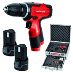 Einhell ®-trapano Avvitatore Con Doppia Batteria Litio Accessori Einhell Th-cd 12-2 Li Kit -