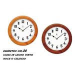 Lowell Justaminute 21034C orologio da parete e da tavolo Orologio al quarzo Rotondo Marrone, Bianco