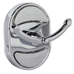 Cleafe-appendino Gancio Appendi Porta Asciugamano Doppio Bagno Ovale 7 X 7 Cm 52005 -