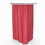 Cleafe-tenda Doccia Antimuffa Impermeabile 180 X 200 Cm Con Anelli Bagno Rossa 69933 -