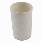 Cleafe-bicchiere Porta Spazzolini Colore Bianco Lavorato Accessorio Arredo Bagno 10436 -