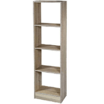 Kaela-mobile Libreria Gaia Scaffale 4 Ripiani In Legno Color Rovere 40x24x137cm 769665 -