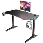 Muvip PRO500 Tavolo da Gioco in Fibra di Carbonio - Illuminazione RGB - Portabicchieri - Gancio per Cuffie - Vano Portaoggetti - Misure 113x60x75cm