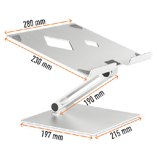 DURABLE-Supporto-alza-notebook-Rise---da-10---a-17-----Durable