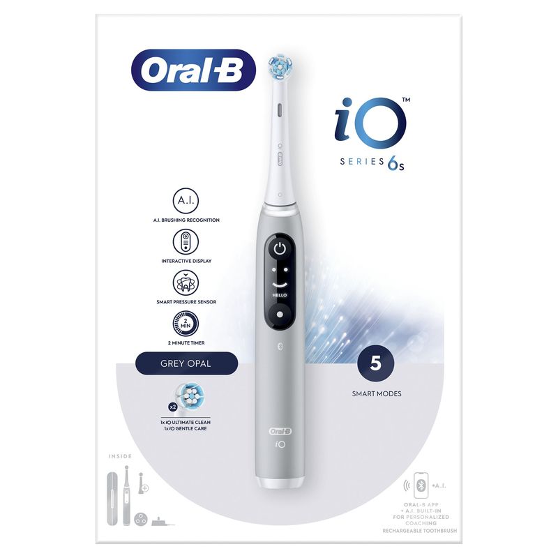 Oral-B-iO-Spazzolino-Elettrico-Ricaricabile-6S-Grigio-2-Testine-1-Custodia-Da-Viaggio-1-Spazzolino