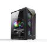 Case Gaming 1 Led Rgb + 4 Fan Argb 2 Usb Glass Panel