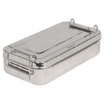 Scatola Inox 20X10X4,5Cm - Con Manici 1 pz.