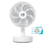 Ventilatore Oscillante Portatile da Tavolo Muvip 12W Diametro 19cm - 4 Velocit  - Oscillazione fino a 70 - Angolo Regola