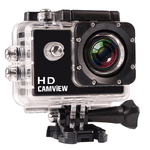 Videocamera sportiva Camview HD 720P 5MP - Angolo 120° - subacquea 30 m con custodia - Schermo LCD da 2