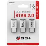 S3 S3PD2016R3 Pendrive Tripack 16Gb S3pd2016r3