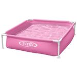 Intex 57172 Piscina Quadrata Mini Frame Fucsia 122x122x30cm