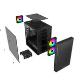 Abysm-Danube-Inva-MX202-ITX-Tower-Case-micro-ATX---Lato-in-vetro-temperatura---3.5--e-2.5----USB-A-USB-C-e-audio---3-p