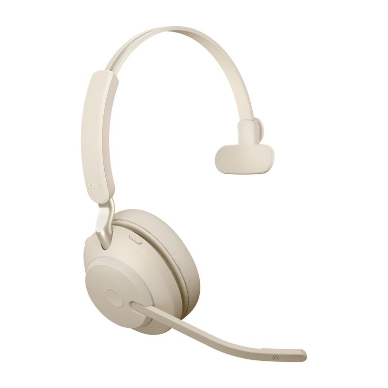 Jabra-Evolve2-65-UC-Mono-Auricolare-Wireless-A-Padiglione-Ufficio-USB-tipo-A-Bluetooth-Beige