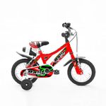 Mandelli Bicicletta Sport One Rally con Rotelle Rosso