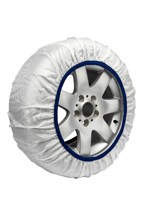 Calze Da Neve per Auto Omologate EN 16662-1 Modello Bianco Standard Misura M
