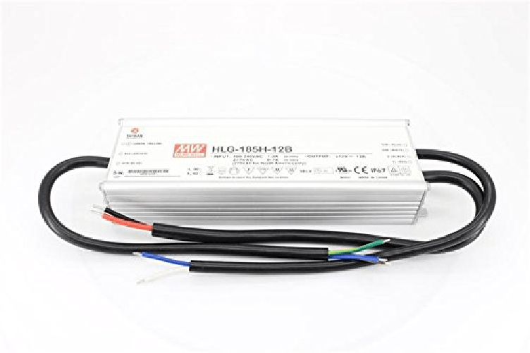 Meanwell HLG-185H-12B Led Driver Corrente Costante CC 13A 6-12VDC Alimentatore Voltaggio Costante CV 12V 156W Dimmerabile 1-10V