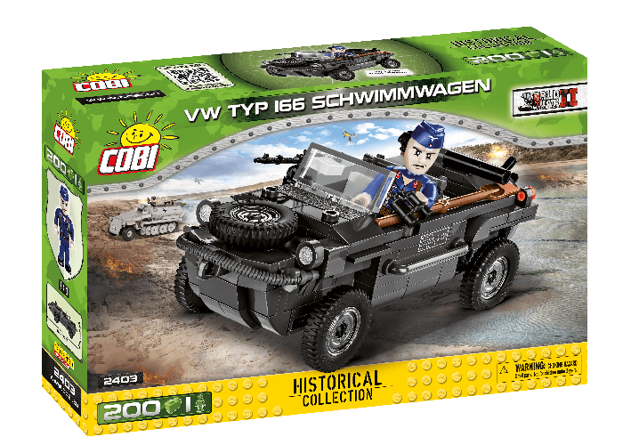 Cobi COBI WORLD WAR II - #2403 - 200PZ - VW TYP 166 SCHIWIMMWAGEN