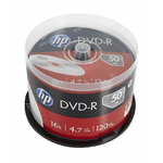 HP DME00025 DVD-R 4.7GB/120Min/16x Cakebox (50 Disc)