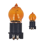 CARALL 2 Pezzi di Lampade Alogena 12V Per Auto, Luci Anabbagliante,Abbagliante,Fendinebbia ect. (PWY24W 12V 24W WP3.3x14.5-4 Amber)