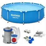 Bestway 56681 Piscina Frame Tonda Steel Pro Filtro 366X76 cm