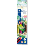 Staedtler Noris Color 185 Confezione da 6 matite colorate esagonali - Resistenza alla rottura - Materiale Wopex - Colori assortiti