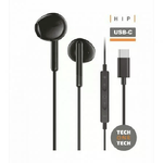 TechOneTech ear Tech Hip Cuffie intrauricolari USB-C - Microfono integrato - Assistente vocale - Cavo da 1,20 m