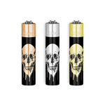 CLIPPER ACCENDINO CLIPPER LARGE PIETRINA METAL SKULLS