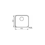 CM-cinzia-34.2-x-41-R80-Lavello-sottopiano-Rettangolare-Acciaio-inossidabile