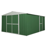 Box 360x430cm x h2.10m - 185KG - 15,48mq garage lamiera zincata casetta giardino acciaio - VERDE