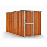 Box giardino 175x307cm x h1.82m - 95KG - 5,4mq casetta attrezzi in Acciaio Zincato - LEGNO