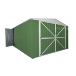 Box garage lamiera 360x600cm x h2.32m - 346KG - 21,6mq  deposito in Acciaio Zincato - VERDE