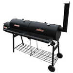 vidaXL Barbecue con Affumicatore Nevada XL Nero