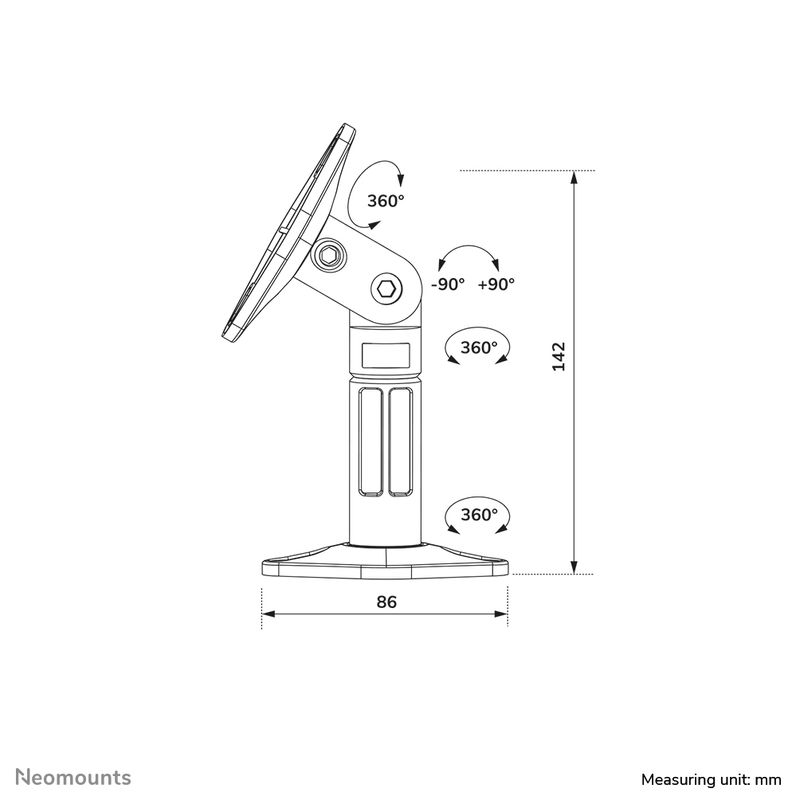 Neomounts-Supporto-a-parete-e-a-soffitto-per-altoparlanti