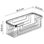 Gedy Porta Sapone Doppio Filo Cromato Metallo 8,6x25,2x10,2 Cm