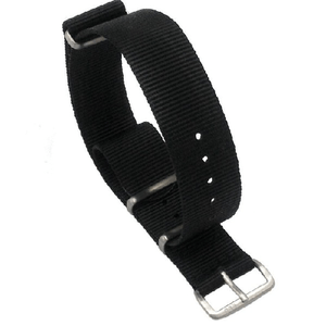 Trade Shop Traesio-cinturino In Nylon Universale Ricambio Per Orologio Larghezza 20mm Nero -