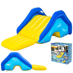 Trade Shop Traesio-scivolo Gonfiabile Gigante Per Piscine Interrate 247x124x100cm Per Bambini 52453 -