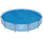 Trade Shop Traesio-telo Termico Copertura Per Piscina Fuori Terra Rotonda Da 366 Cm / 396 Cm 58242 -