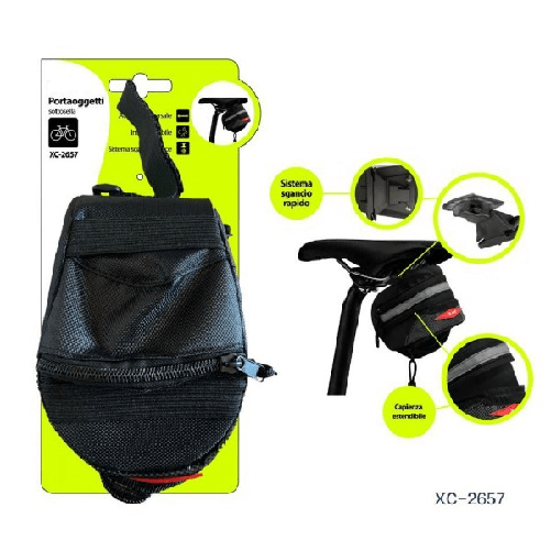 Wisdom-portaoggetti Sottosella Borsa Impermeabile Attacco Universale Per Bici Xc-2657 -