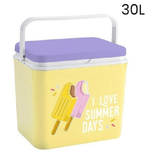 Trade Shop Traesio-frigo Portatile Borsa Termica Fantasia Gelato 30l Campeggio Estate Spiaggia -