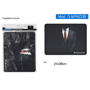 Maxtech-tappetino Mousepad Tappeto Poggiapolso Gaming Laptop Antiscivolo Smoking G-mpad35 -