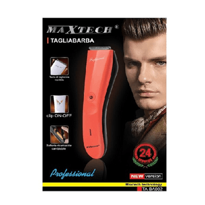 Maxtech-tagliabarba Elettrico Rasoio Barba Da Uomo Professionale Ricaricabile Maxtech Ta-ba002 -