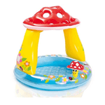 Trade Shop Traesio-piscina Baby Fungo Parasole Gioco Gonfiabile Rotonda Per Bambini 102x89hcm 57114 -