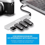 Andowl-hub Usb 3 Porte Usb3.0 + 1 Slot Micro Sd Portatile Dissipazione Del Calore Q-t89 -