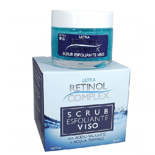 Trade Shop Traesio-crema Scrub Esfoliante Viso 50ml Acido Salicilico Acqua Termale Pelle Idratante -